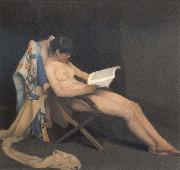 Theodore Roussel The Reading Girl oil painting artist